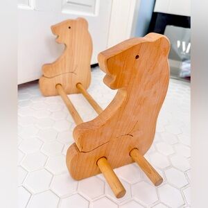 Wooden Bear Bookshelf